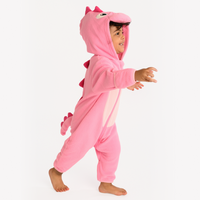Pink Dinosaur Fleece Bunting
