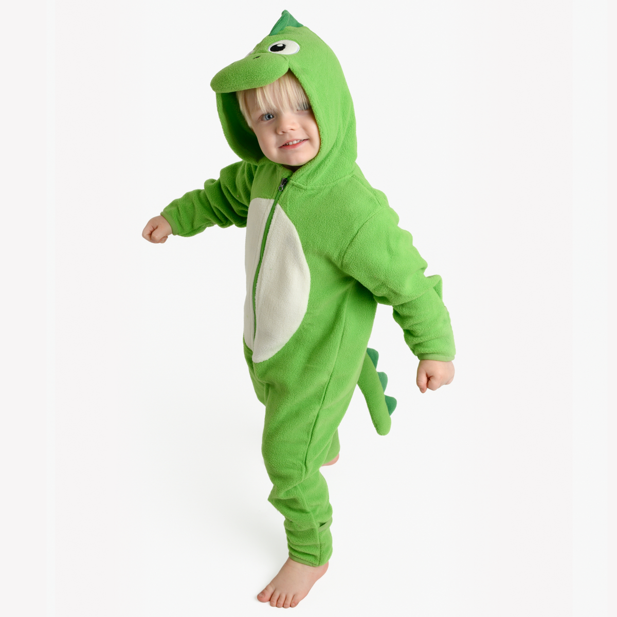 Green Dinosaur Fleece Bunting