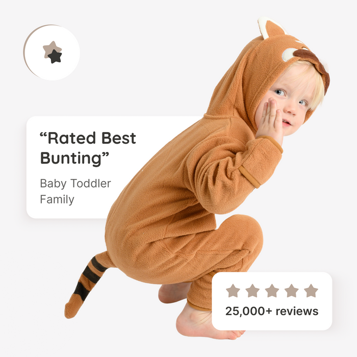 Red Panda Fleece Bunting