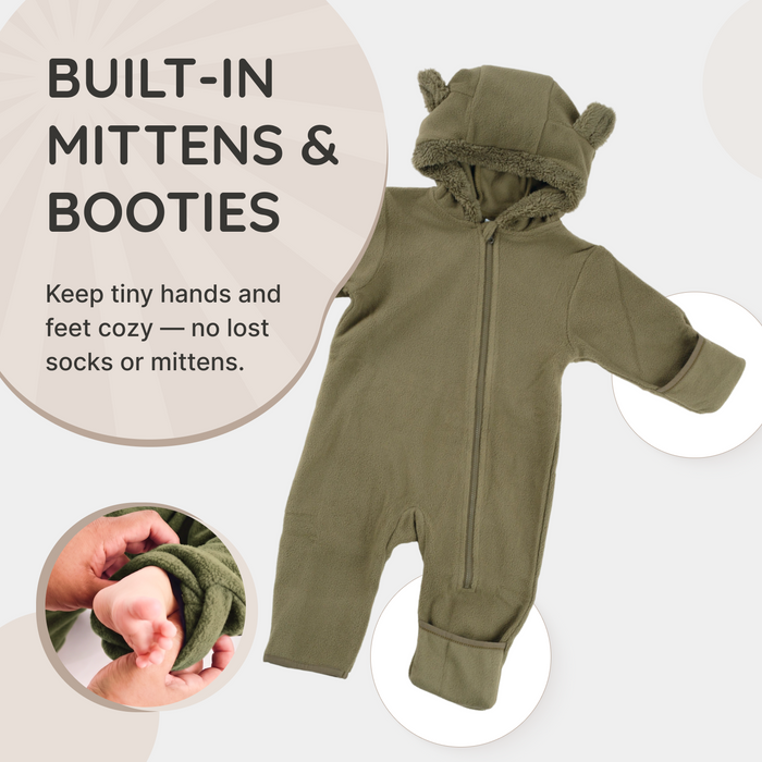 Bear Fleece Bunting (Limited Edition Colors)