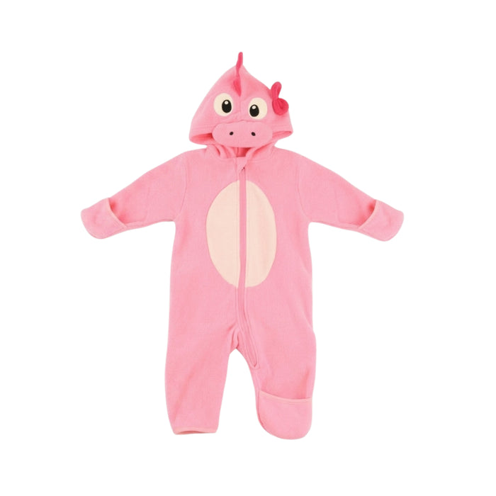 Pink Dinosaur Fleece Bunting