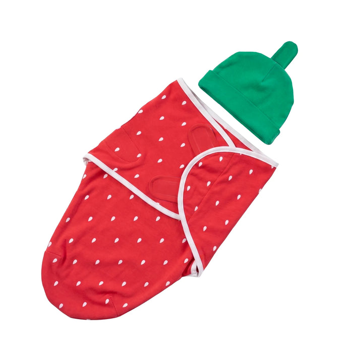 Strawberry Cotton Swaddle