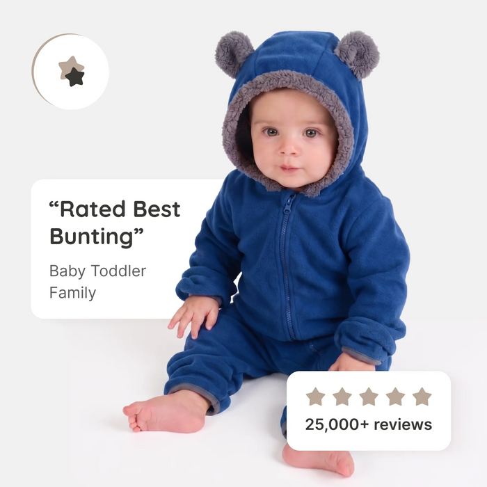 Bear Fleece Bunting