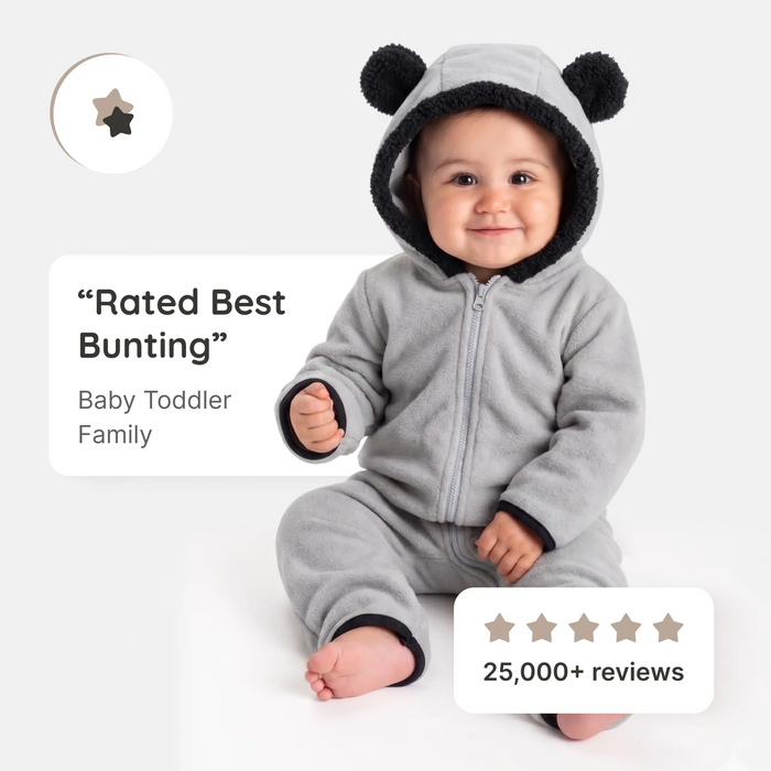 Bear Fleece Bunting
