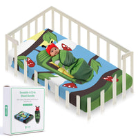 Caterpillar Swaddle + Crib Sheet Bundle