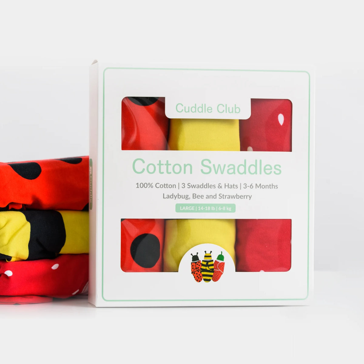 Ladybug, Bee, & Strawberry (3 Pack)