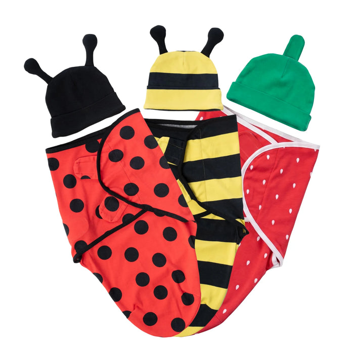 Ladybug, Bee, & Strawberry (3 Pack)