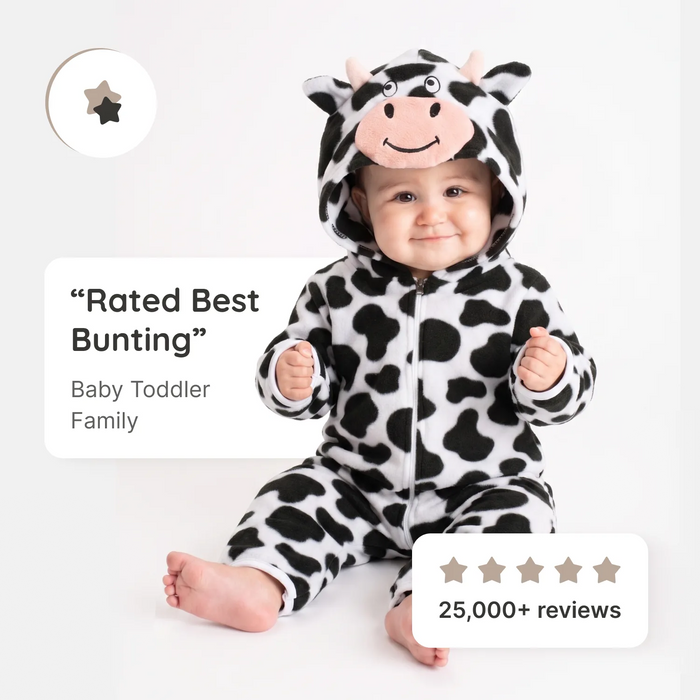 Cow Fleece Bunting