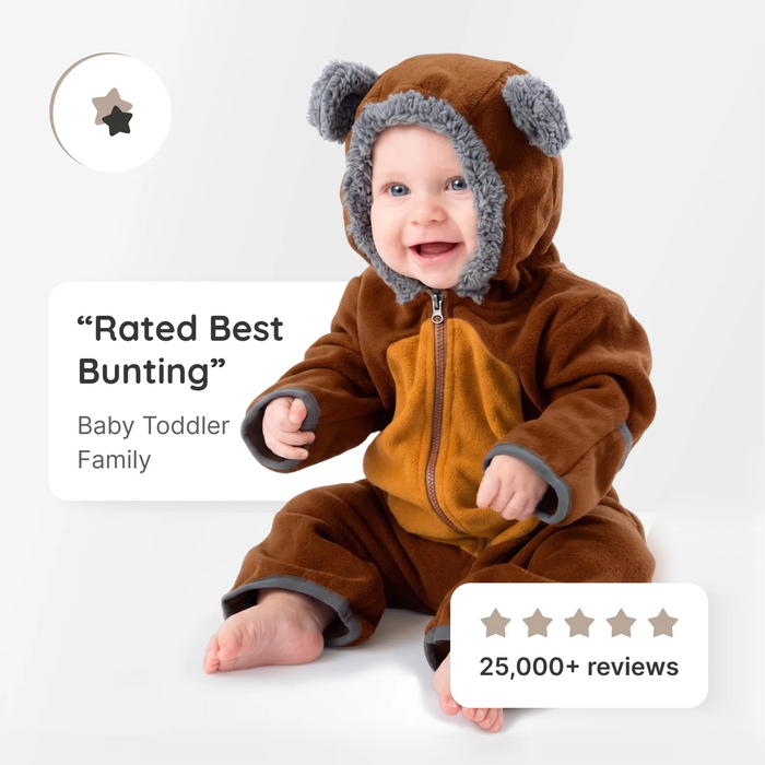Bear Fleece Bunting