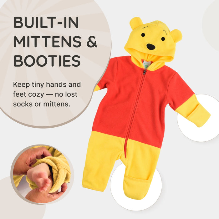 Honey Bear Fleece Bunting