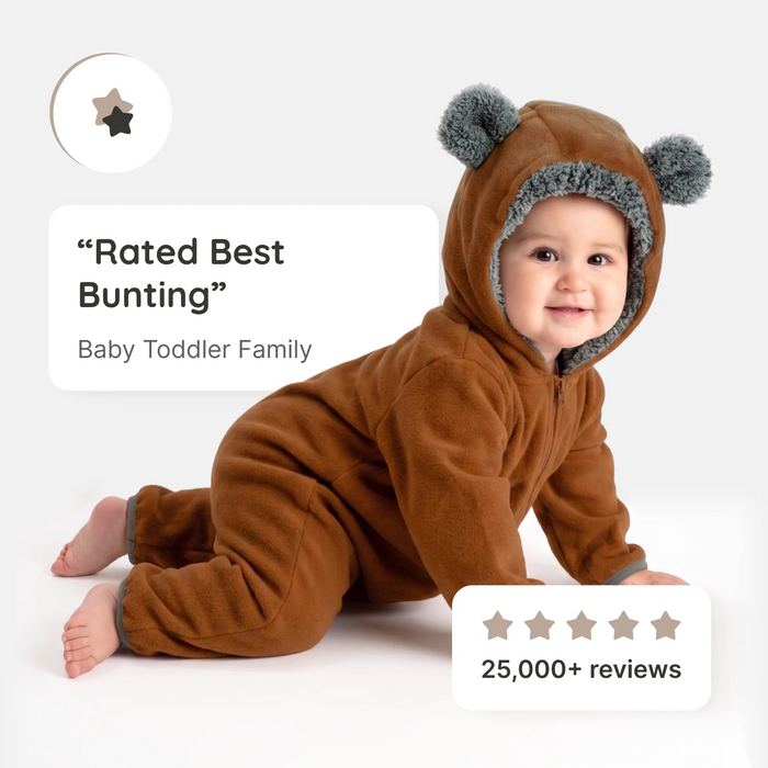 Bear Fleece Bunting
