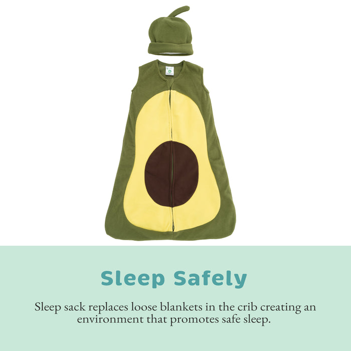Avocado Fleece Wearable Blanket