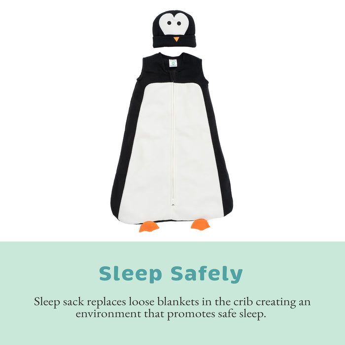 Penguin Baby Fleece Wearable Blanket